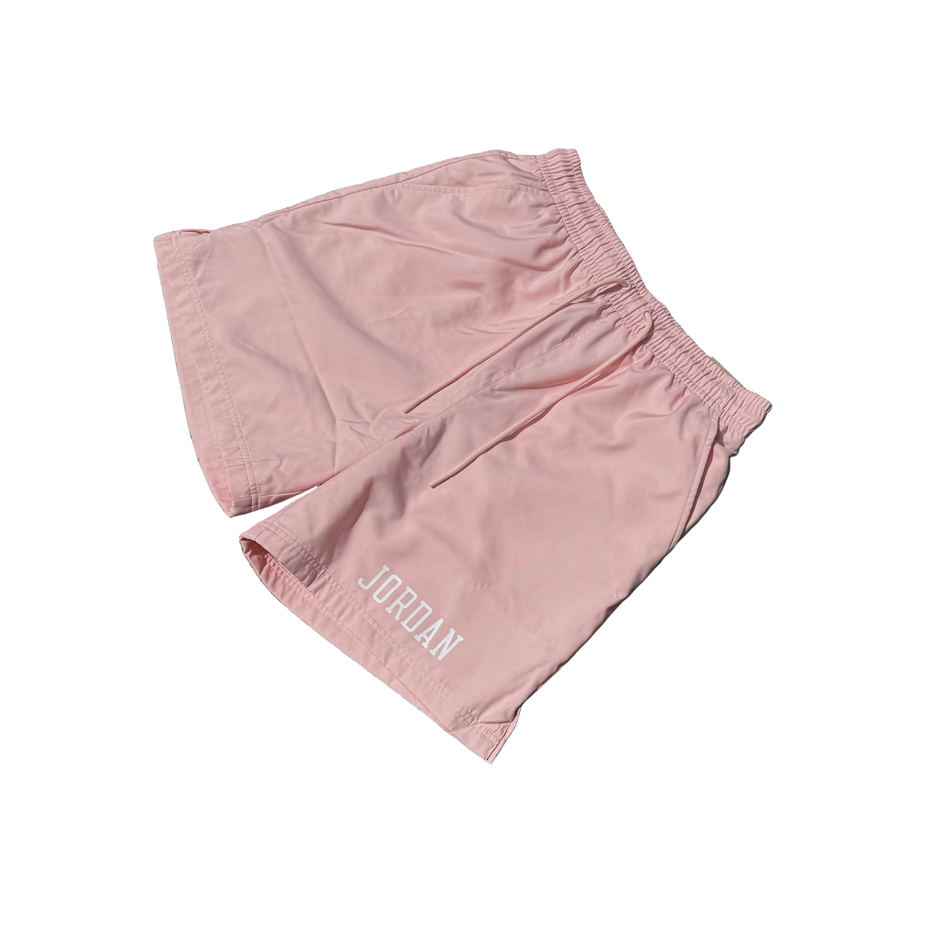JORDAN ESSENTIALS GRAPHIC TEE SHORT SET “LEGEND PINK / WHITE”