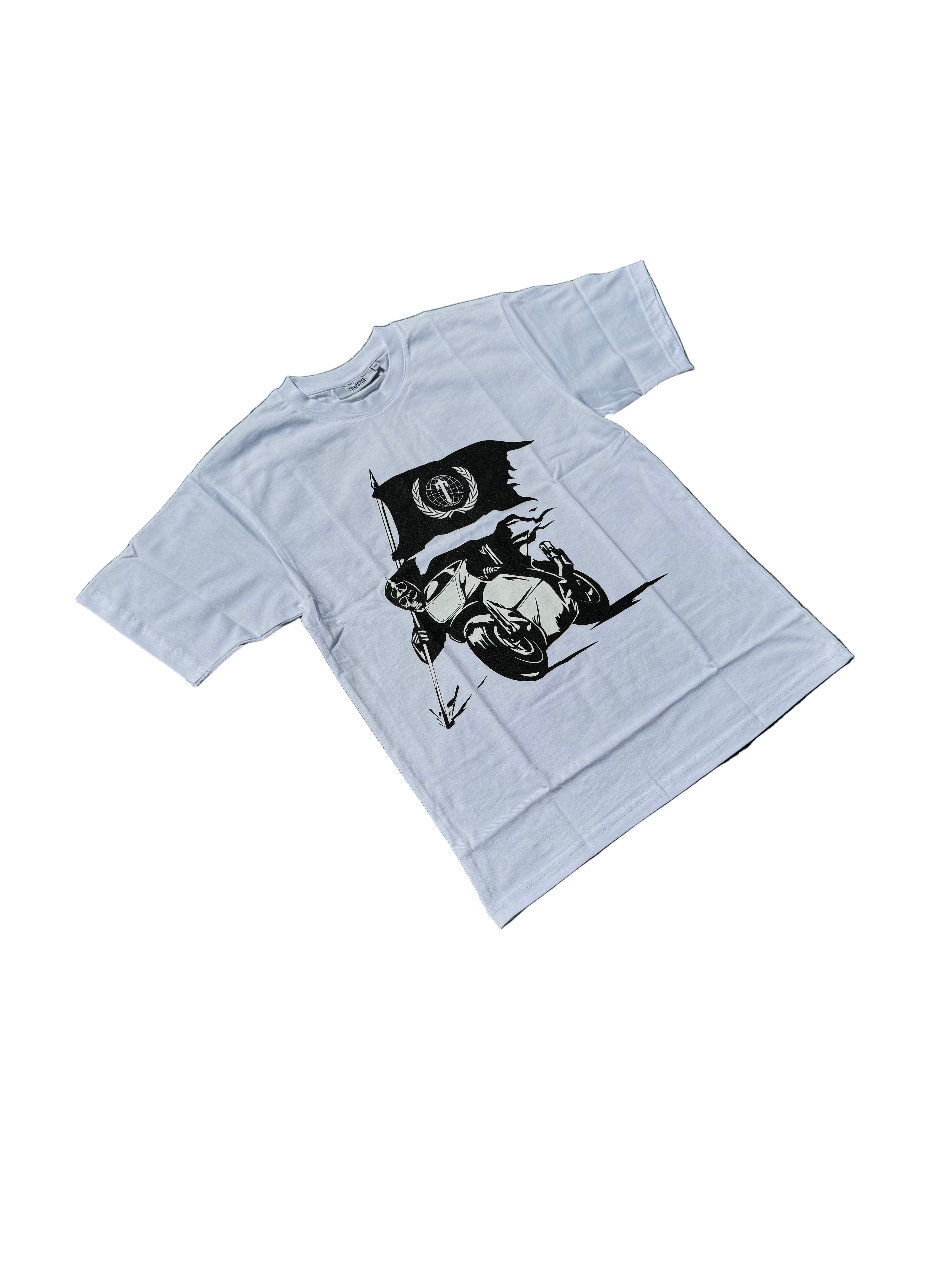 TRAPSTAR OUTLAW TEE “WHITE / BLACK”