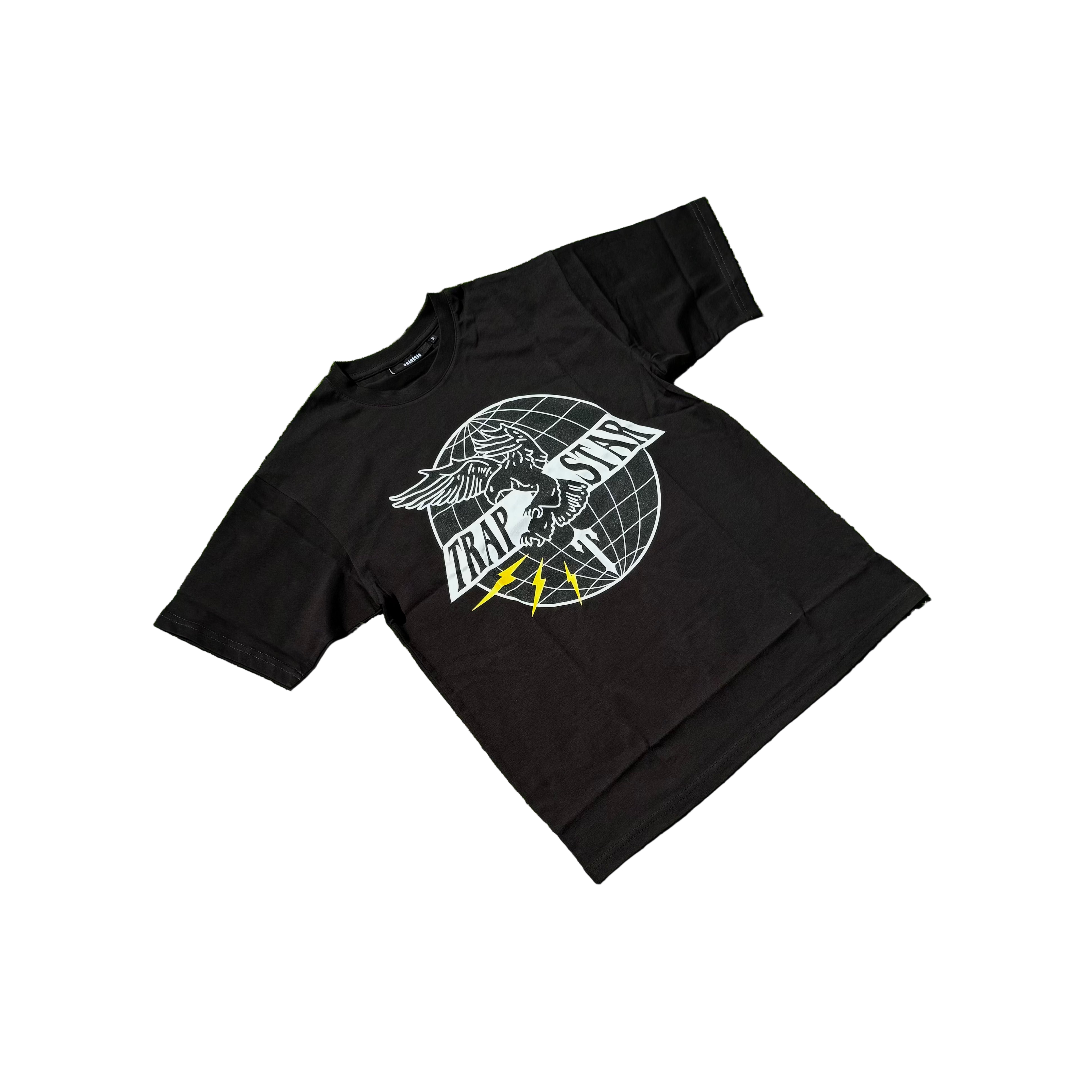 TRAPSTAR AIRFORCE IRONGATE T TEE “BLACK / YELLOW”