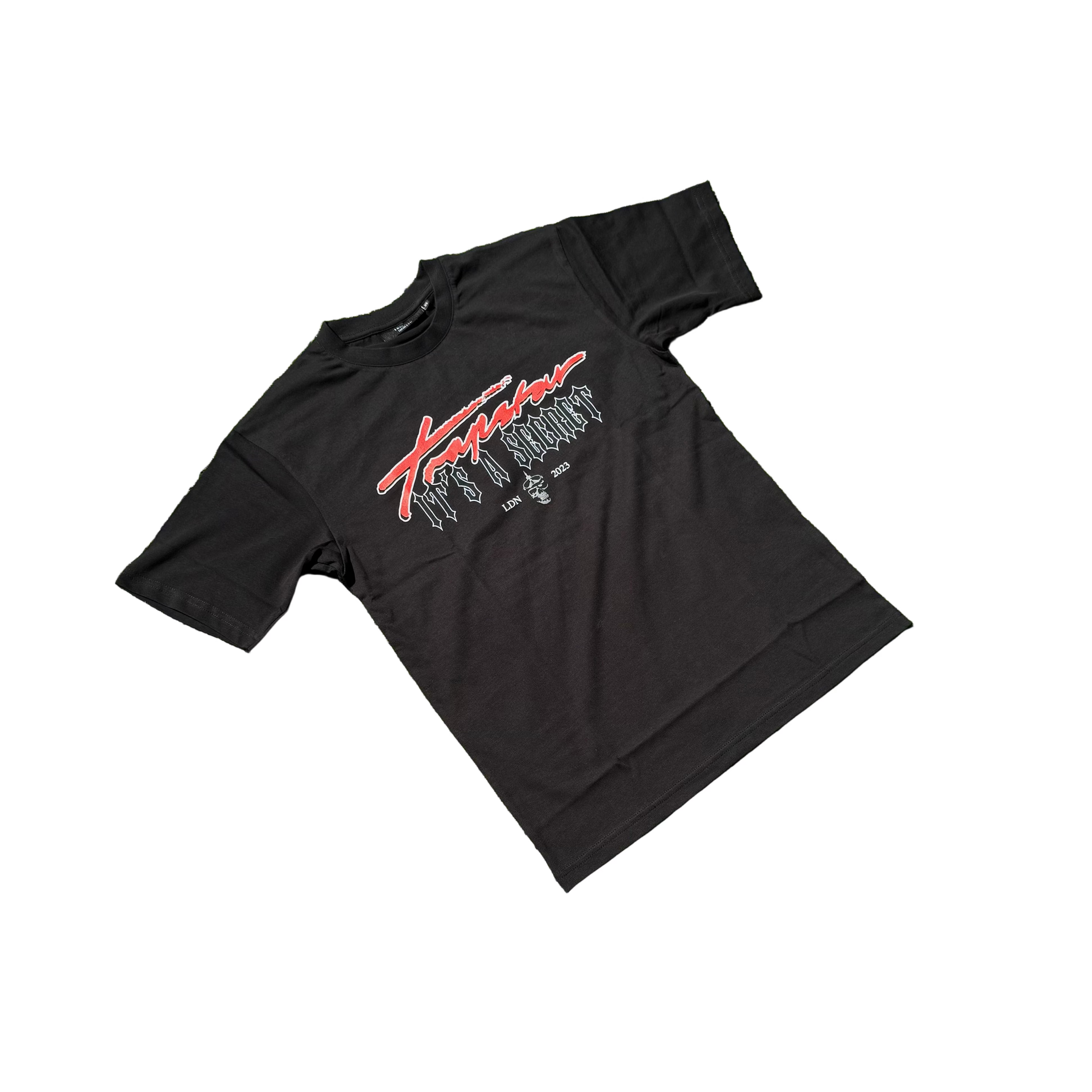 TRAPSTAR IT’S A SECRET TEE SS25 “BLACK / RED”