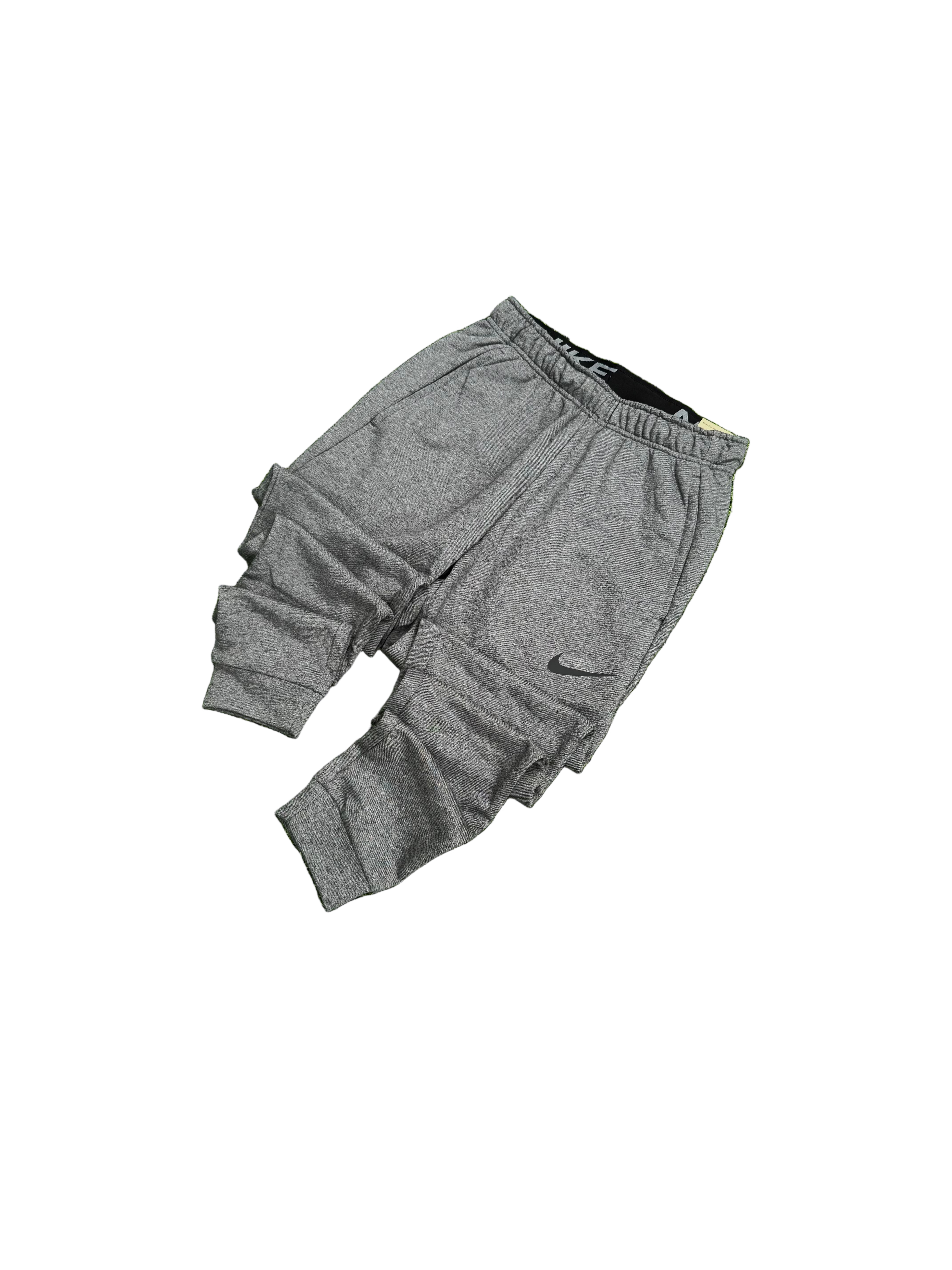NIKE DRY DRI-FIT TAPER FITNESS JOGGERS "CHARCOAL HEATHER / BLACK"