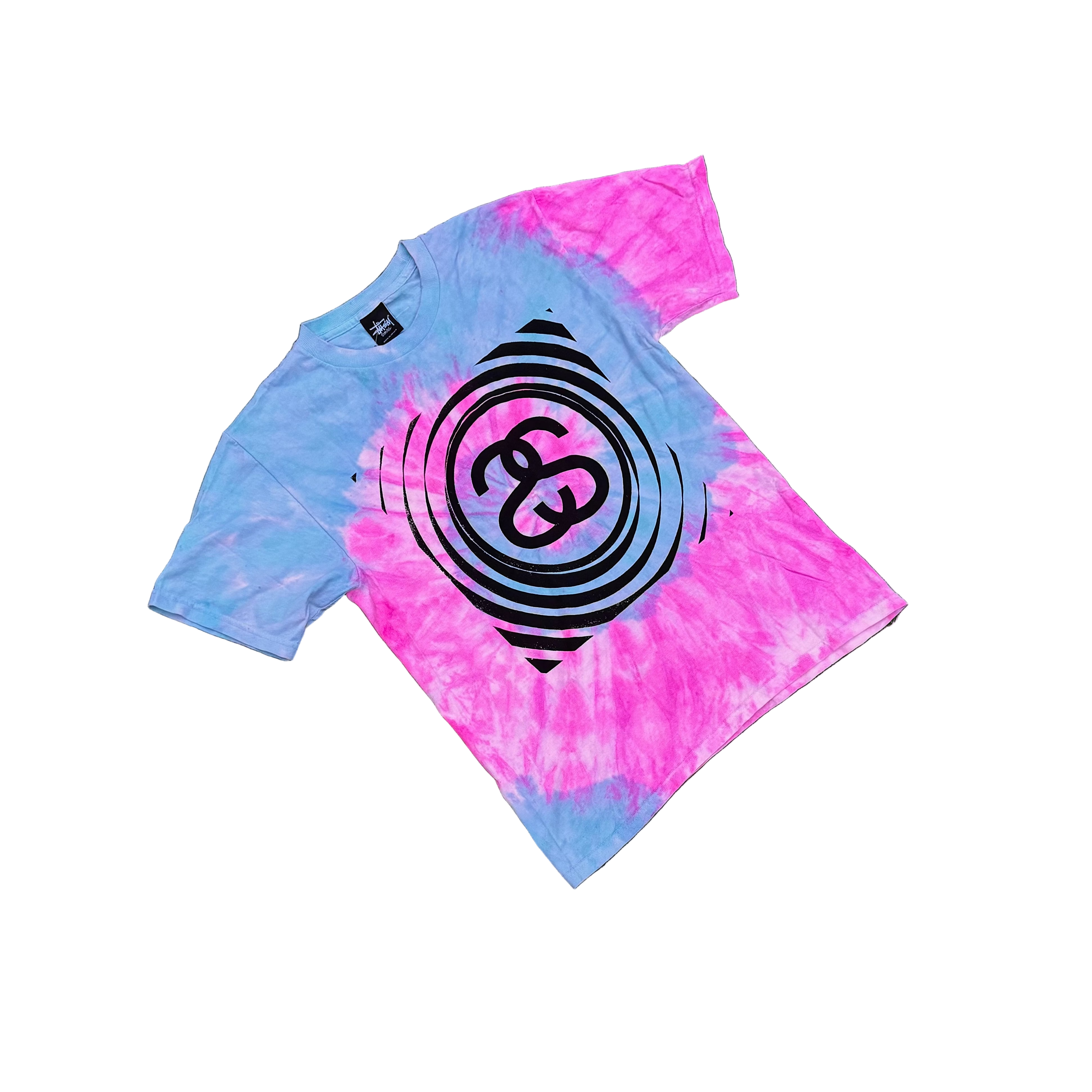 STUSSY SPIRAL TEE “AQUA”