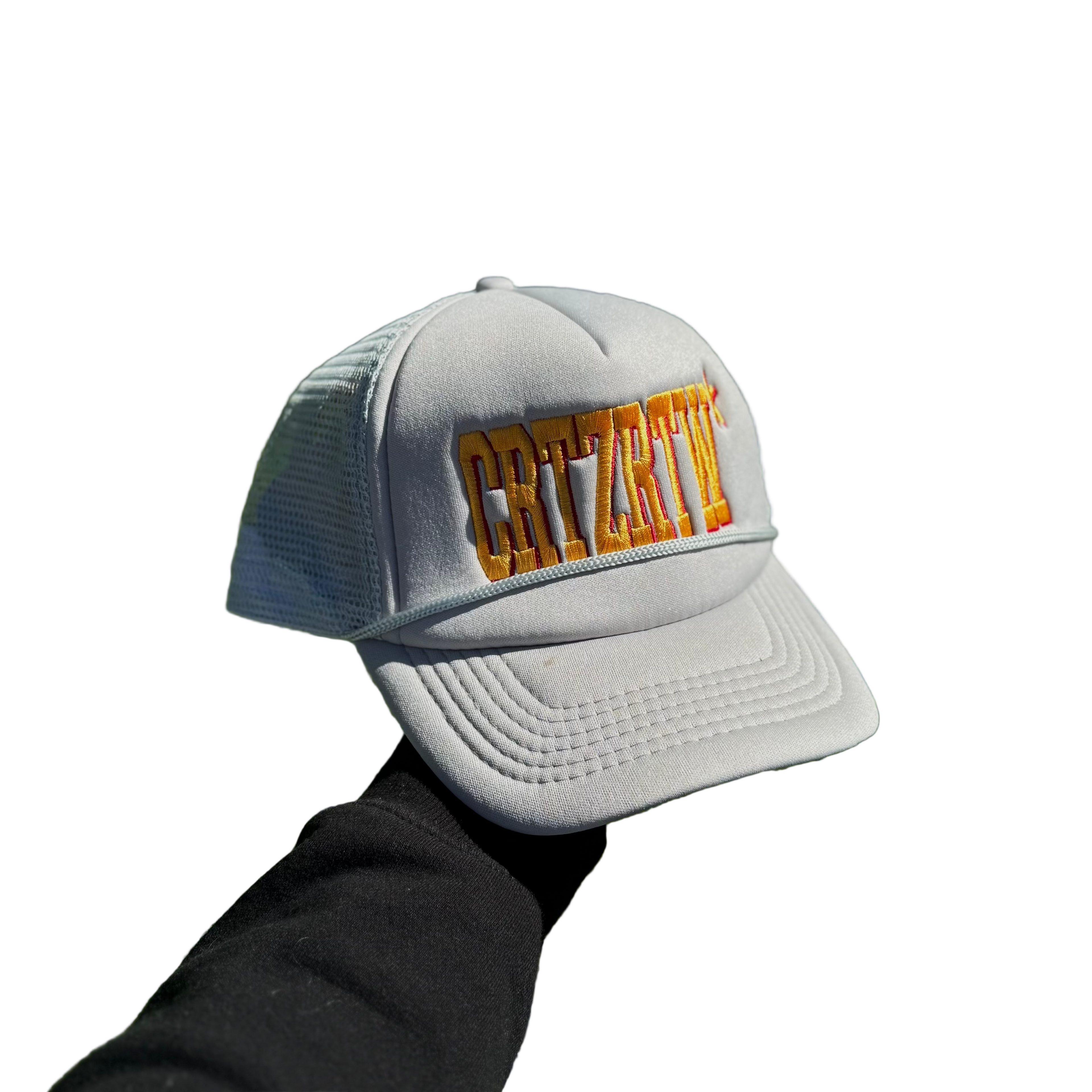 CORTEIZ RTW TRUCKER CAP "GREY / GOLD”