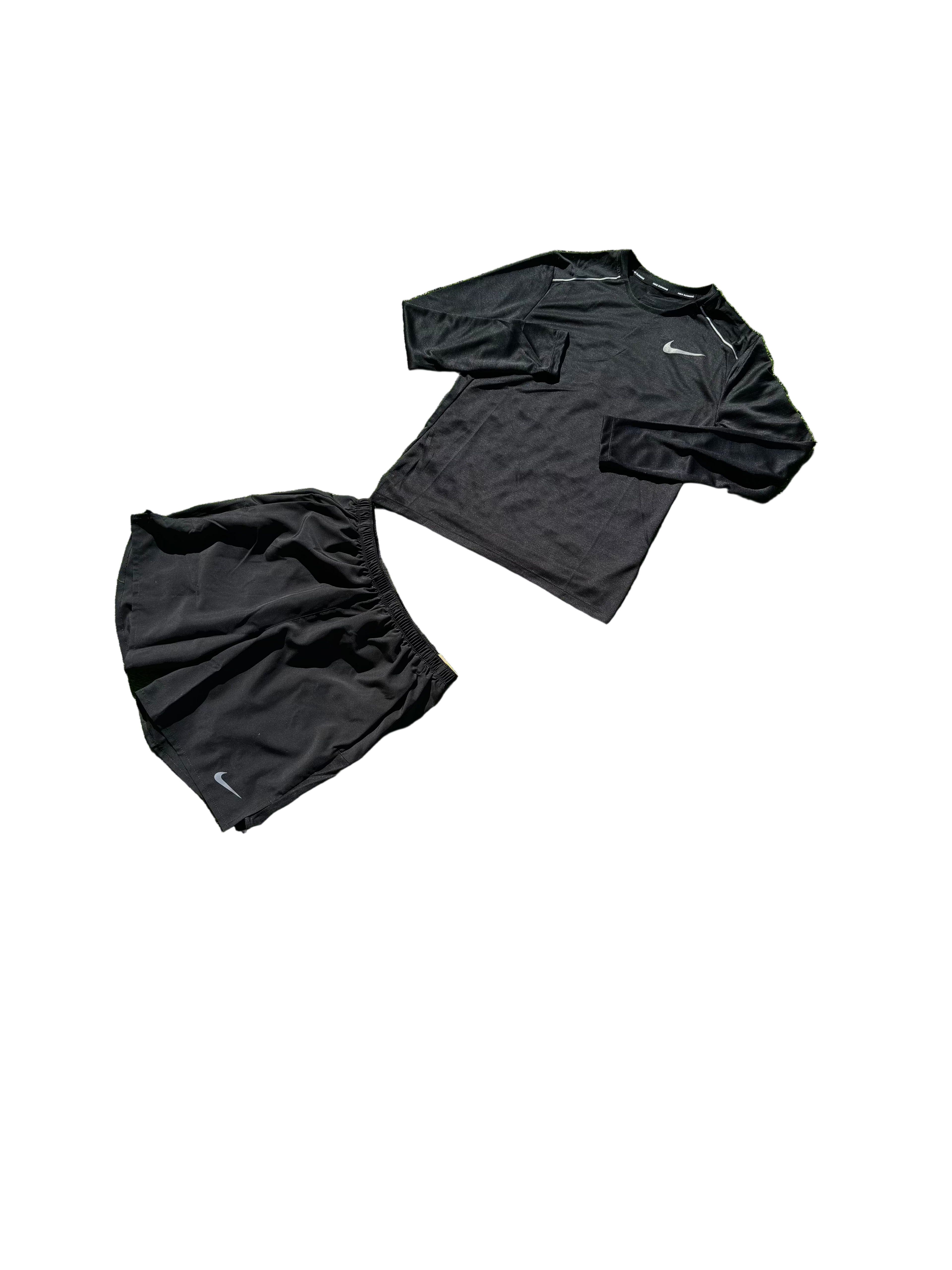 NIKE MILER SHORT SET LONG SLEEVE "BLACK"