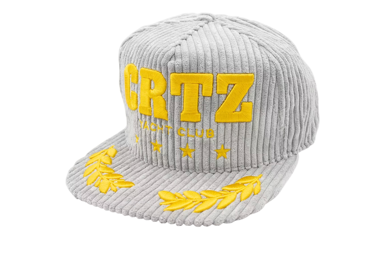 CORTEIZ SOHO YACHT CLUB TRUCKER CAP "GREY / YELLOW"