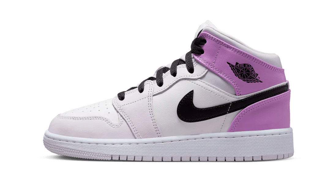 NIKE AIR JORDAN 1 MID GS “BARELY GRAPE”