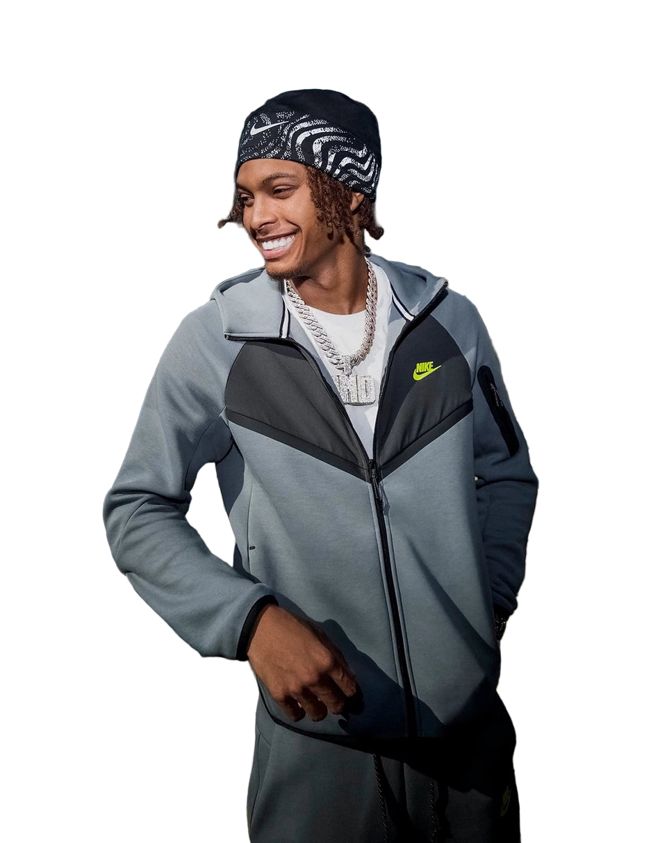 NEW SEASON NIKE TECH FLEECE TRACKSUIT SET “NEON / GREY”