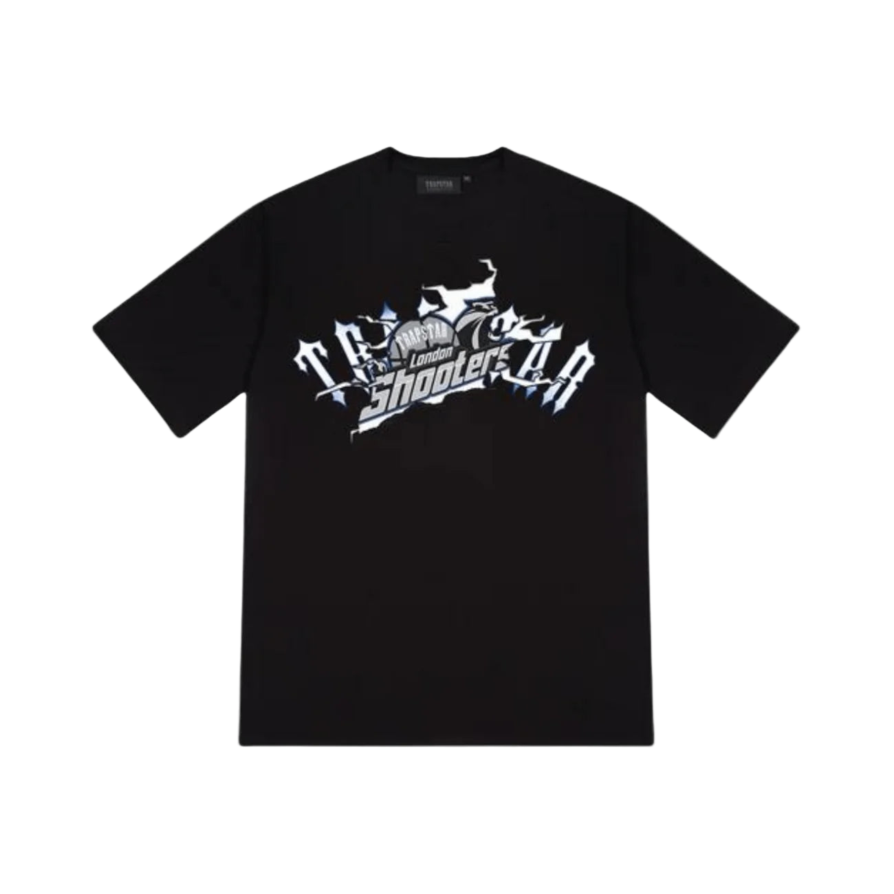 TRAPSTAR SHOOTERS BREAKTHROUGH TEE “BLACK / BLUE”